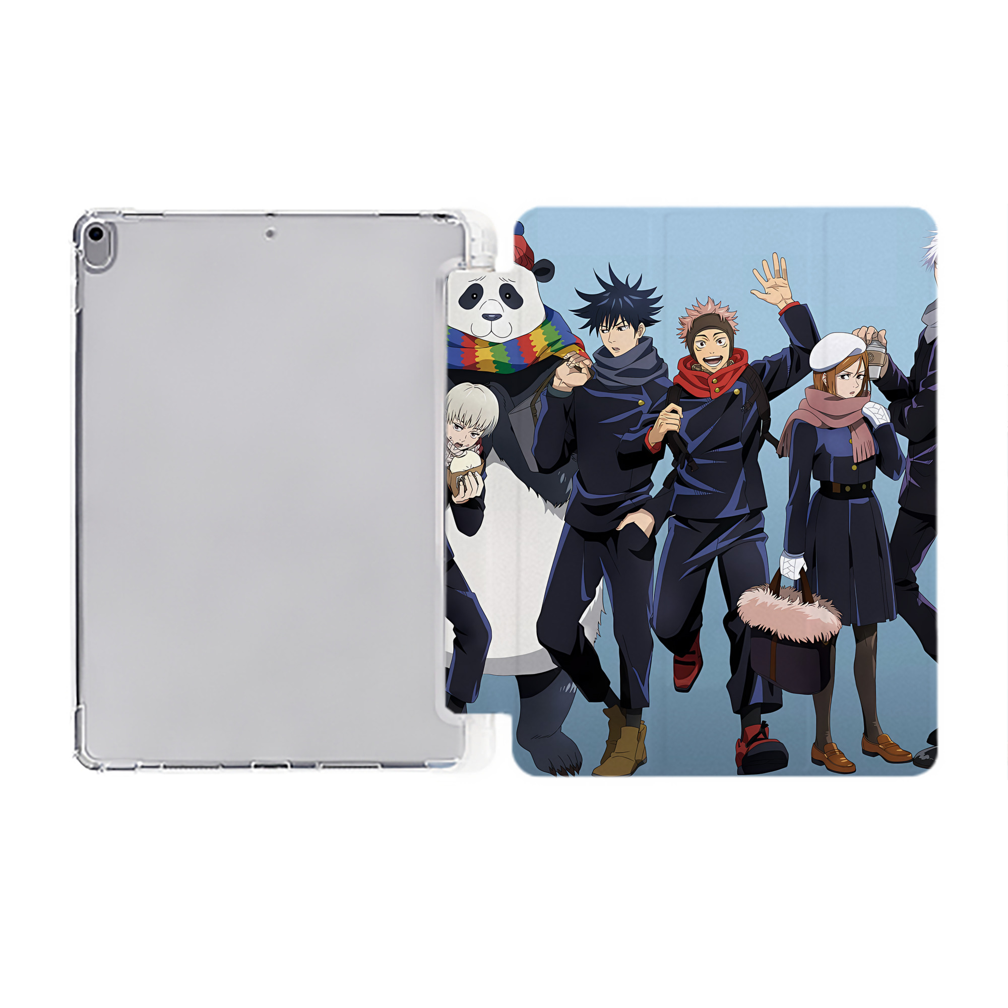 （画像用） SPY×FAMILY间谍家家酒 IPad ケース ペン収納付き 三つ折りスタンド PUレザー×シリコン 対応機種9.5/10.5/10.9インチ